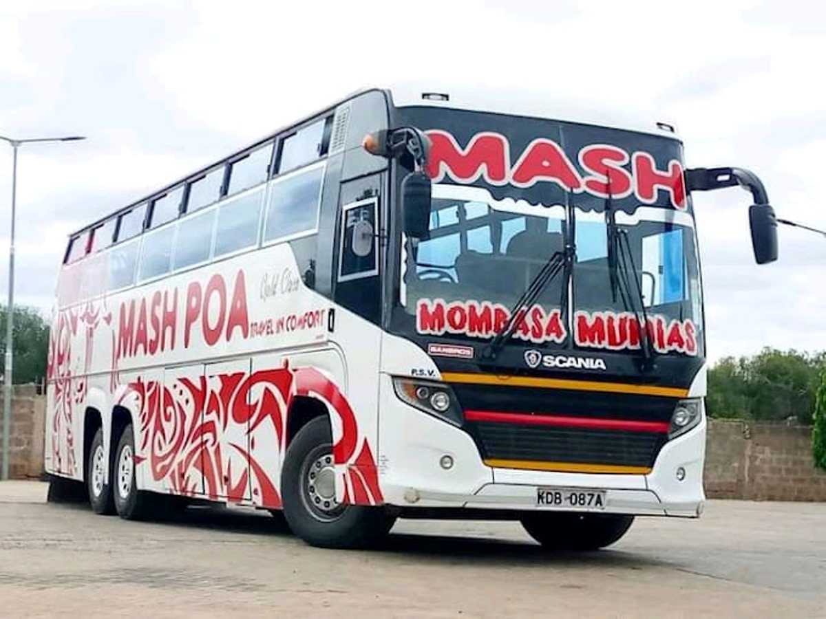 Photograph of one of the Mash Poa Buses