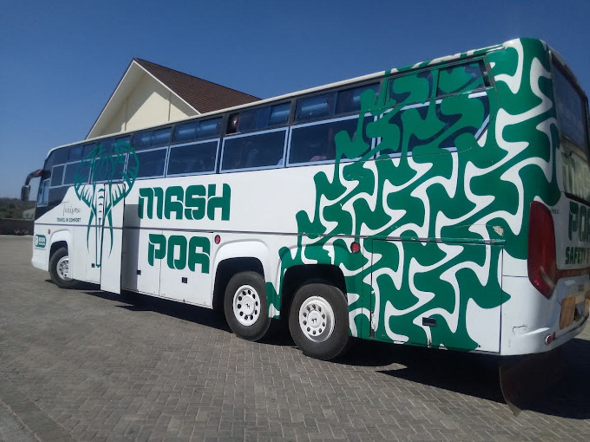 Photograph of one of the Mash Poa Buses