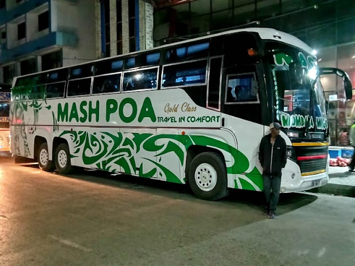 Photograph of one of the Mash Poa Buses