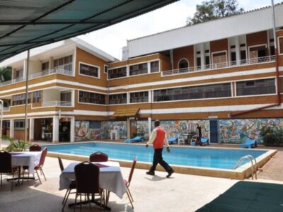 Property Exterior with pool view Photo Hotel International 2000 Kampala Central Region