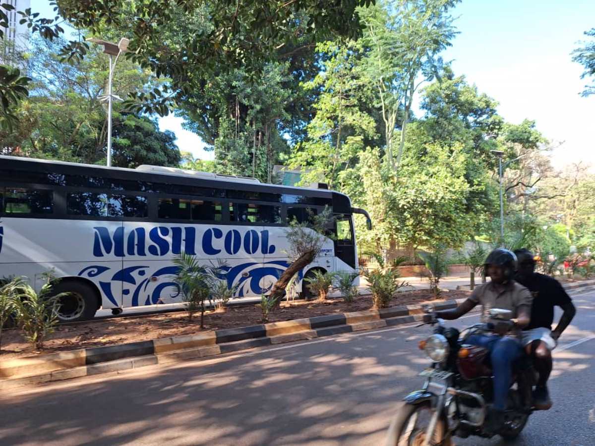 Photograph of one of the many Mash Cool Buses