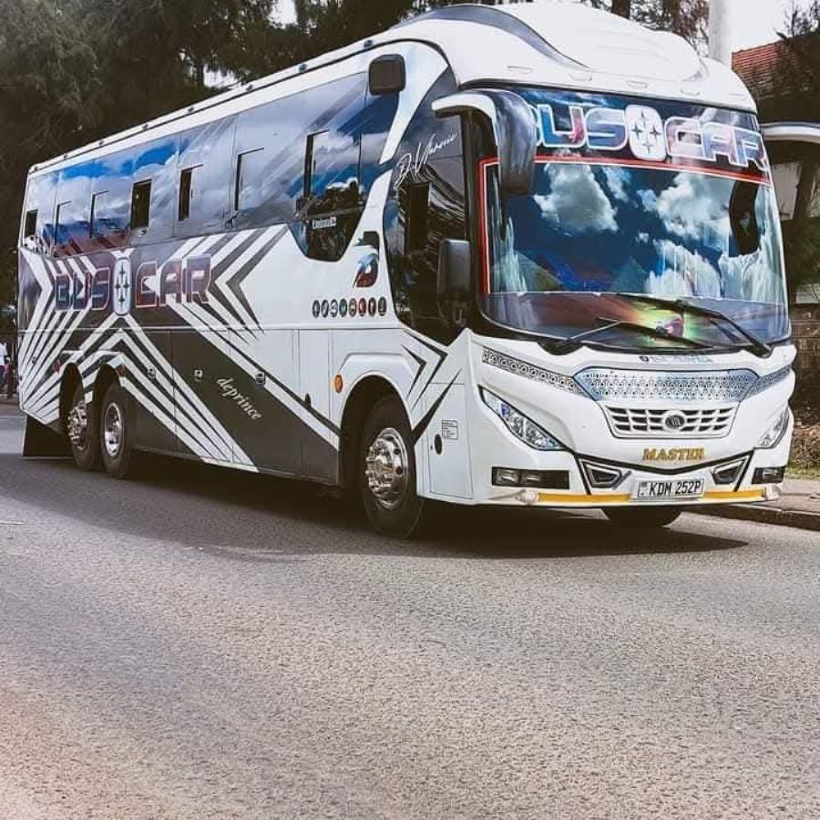 Photograph of one of the many Buscar Buses