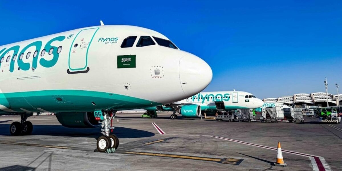 Photograph of one of the Flynas aeroplanes. January 15, 2025, marked a significant milestone for Flynas Uganda with its inaugural flight from Riyadh to Entebbe