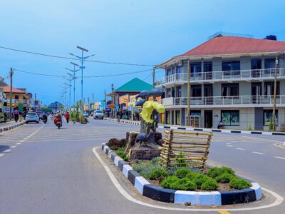 Photograph taken from Kasese City during a city tour