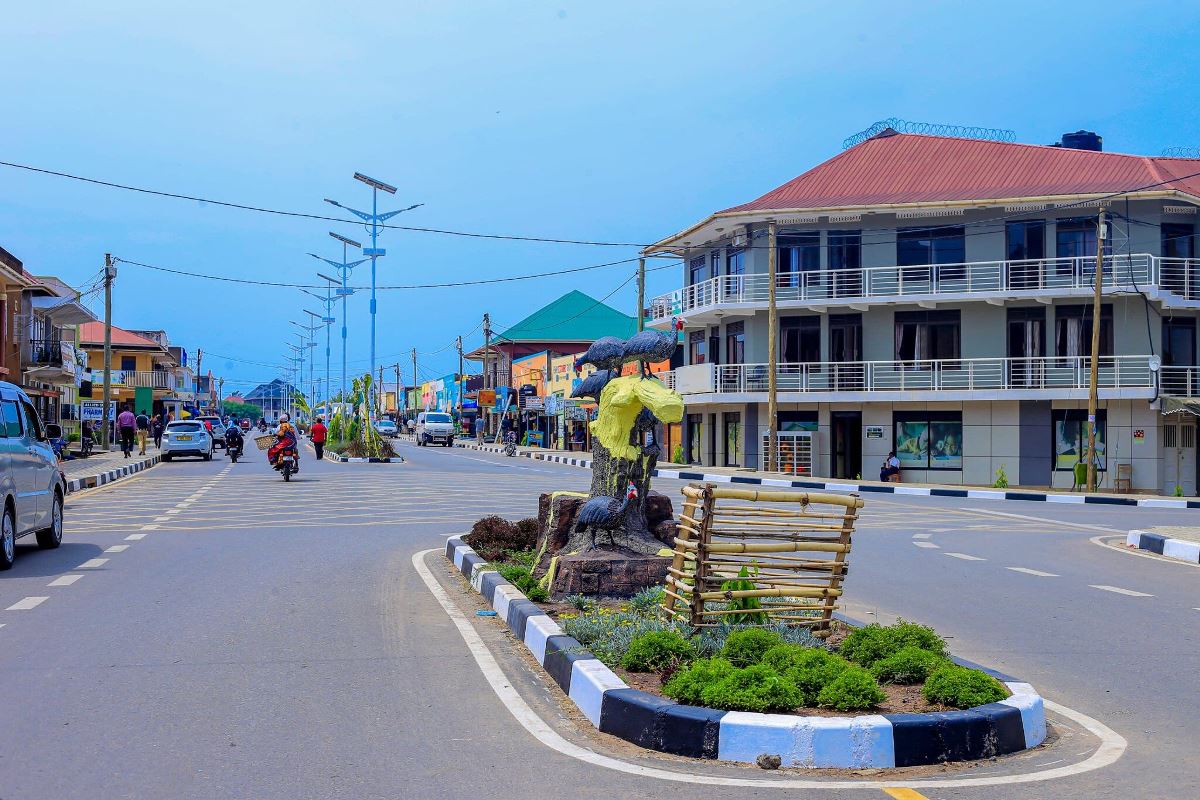 Photograph taken from Kasese City during a city tour