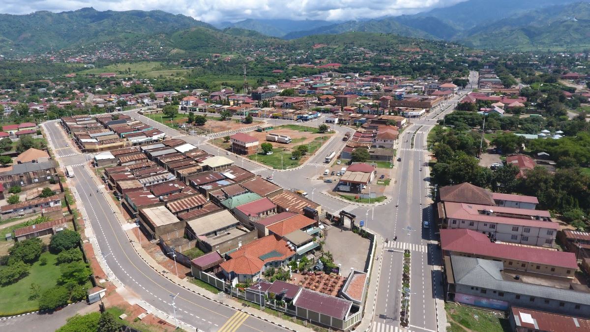 Photograph taken from Kasese City during a city tour