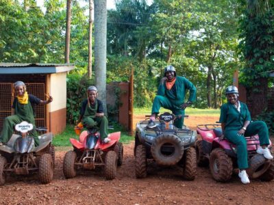 Photograph taken during a Kids Quad Biking tour near Jinja City in Eastern Uganda