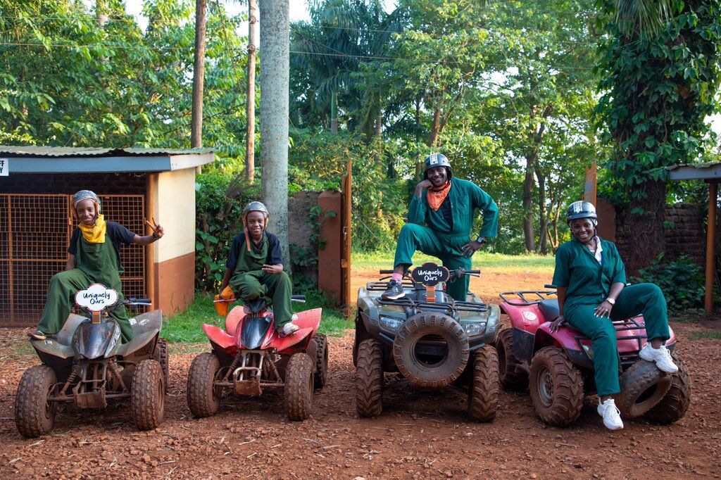 Photograph taken during a Kids Quad Biking tour near Jinja City in Eastern Uganda