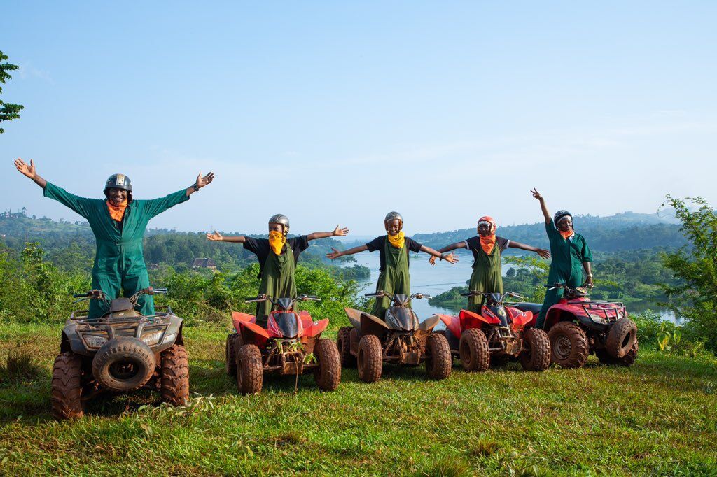 Photograph taken during a Kids Quad Biking tour near Jinja City in Eastern Uganda