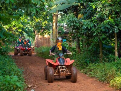 Photograph taken during a Kids Quad Biking tour near Jinja City in Eastern Uganda