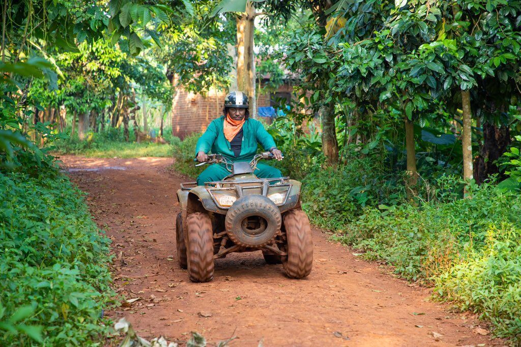 Photograph taken during a Quad Biking tour near Jinja City in Eastern Uganda