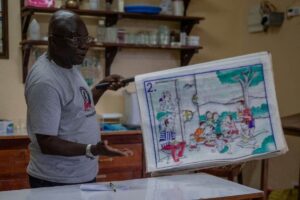 Photograph taken from the Gorilla Health and Community Conservation Center in Buhoma, Bwindi during a behind the scenes tour of gorilla conservation