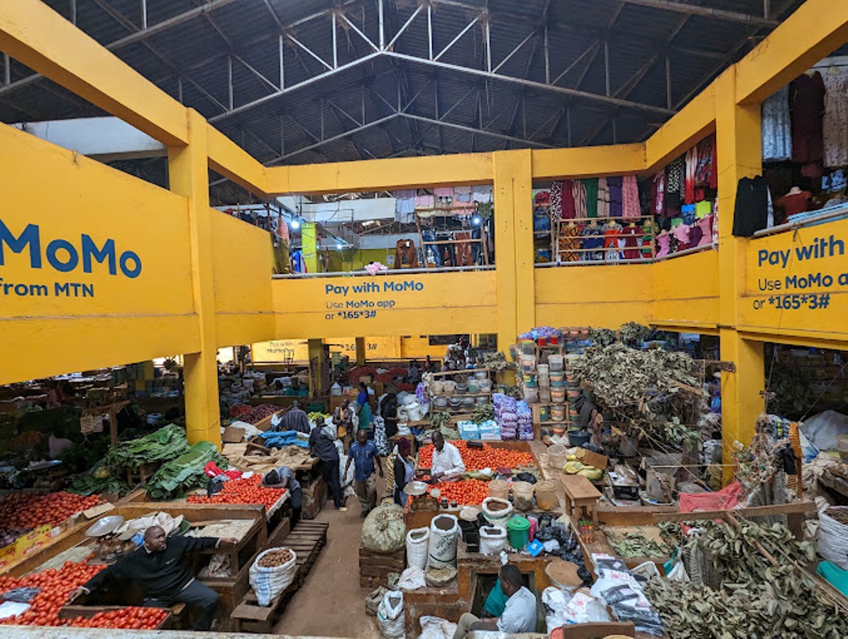 Photograph taken from Jinja Central Market in Jinja, Eastern Uganda taken during a Jinja City tour