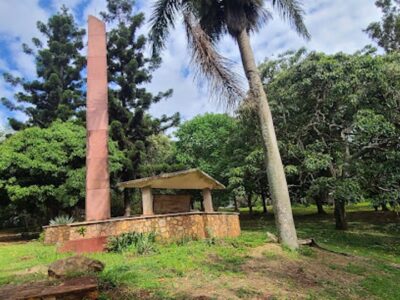 Photograph of the Speke Monument in Jinja, Eastern Uganda