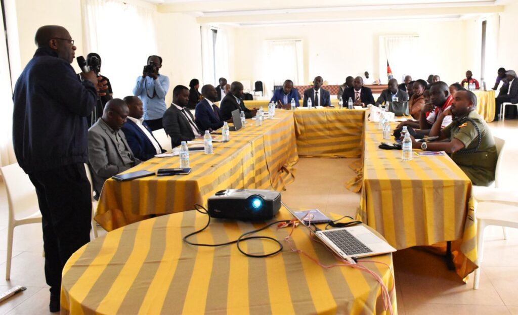 Photograph taken during one of the Ntungamo and Isingiro Search And Rescue Sensitisation Workshops in Western Uganda