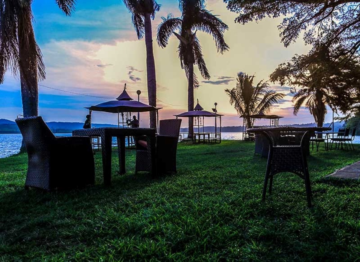 Photograph of a hang spot at Jinja Sailing Club in Jinja, Eastern Uganda