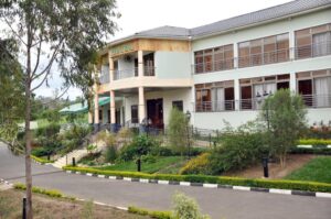 Photograph showing the exterior of Igongo Country Hotel and Cultural Centre in Mbarara, Western Uganda Region