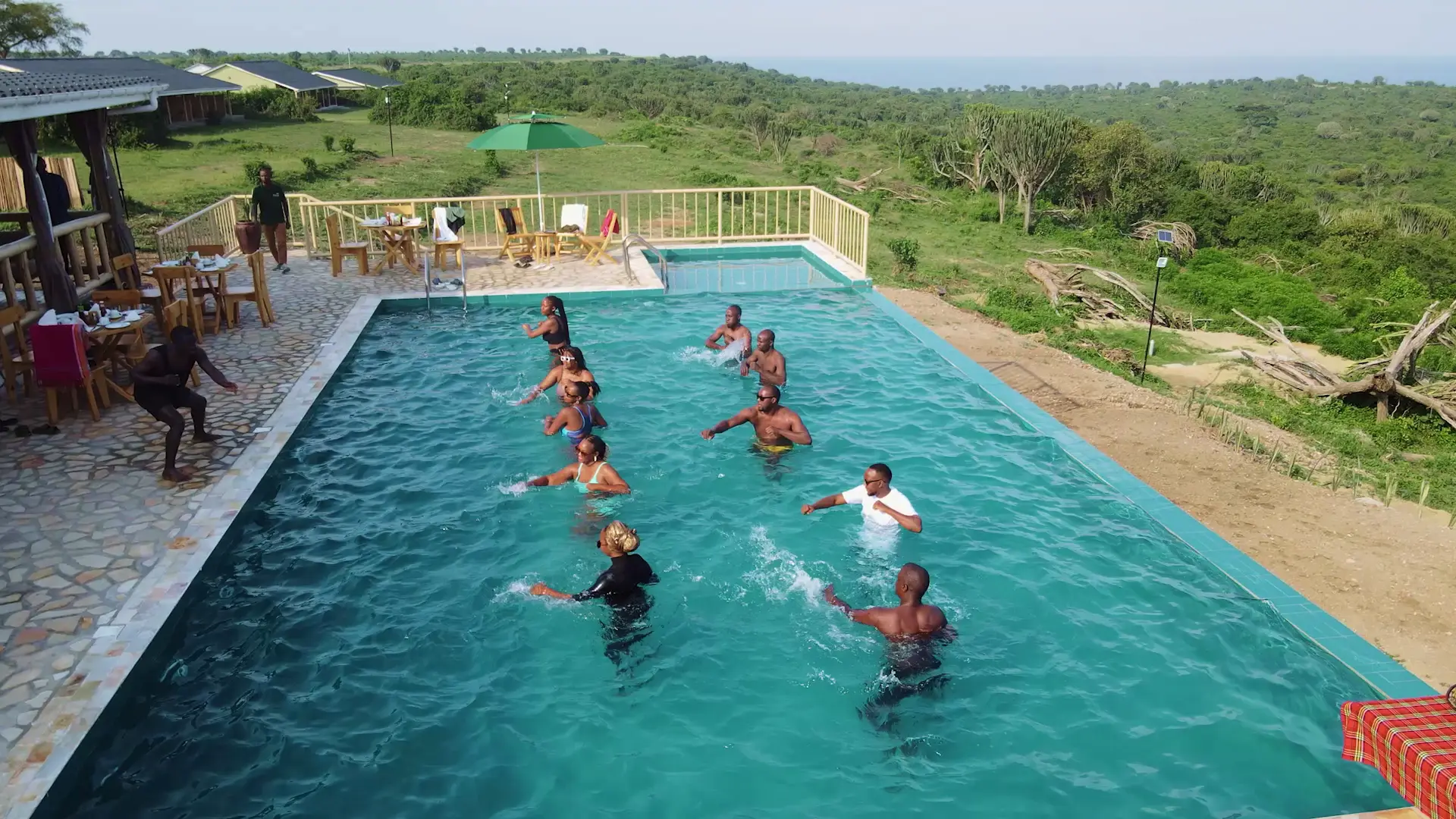 Outdoor swimming pool Photo Acacia Wilderness Mweya Uganda Western Region