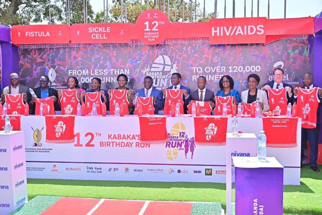 Photograph taken during the launch of the 12th Kabaka Birthday run Kit 2025