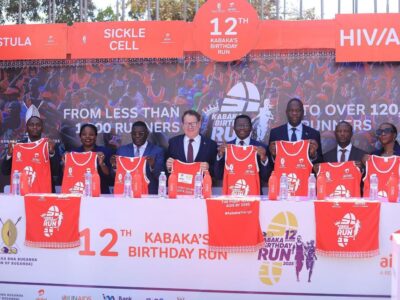 Photograph taken during the launch of the 12th Kabaka Birthday run Kit 2025