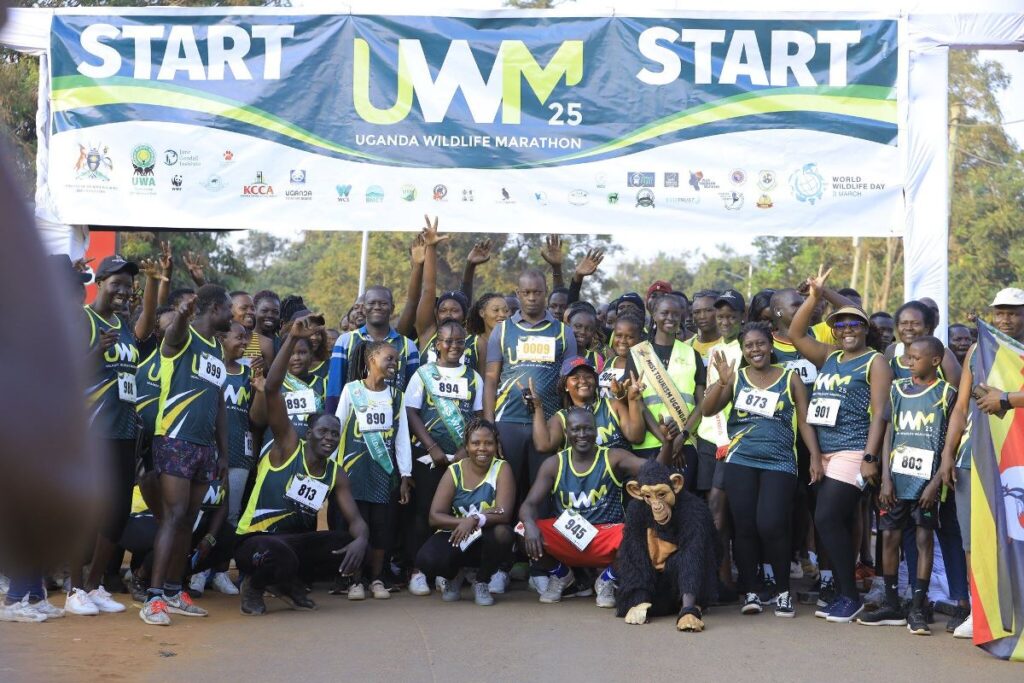 Photograph taken during the Uganda Wildlife Marathon in Akii Bua Stadium in Lira City, Uganda