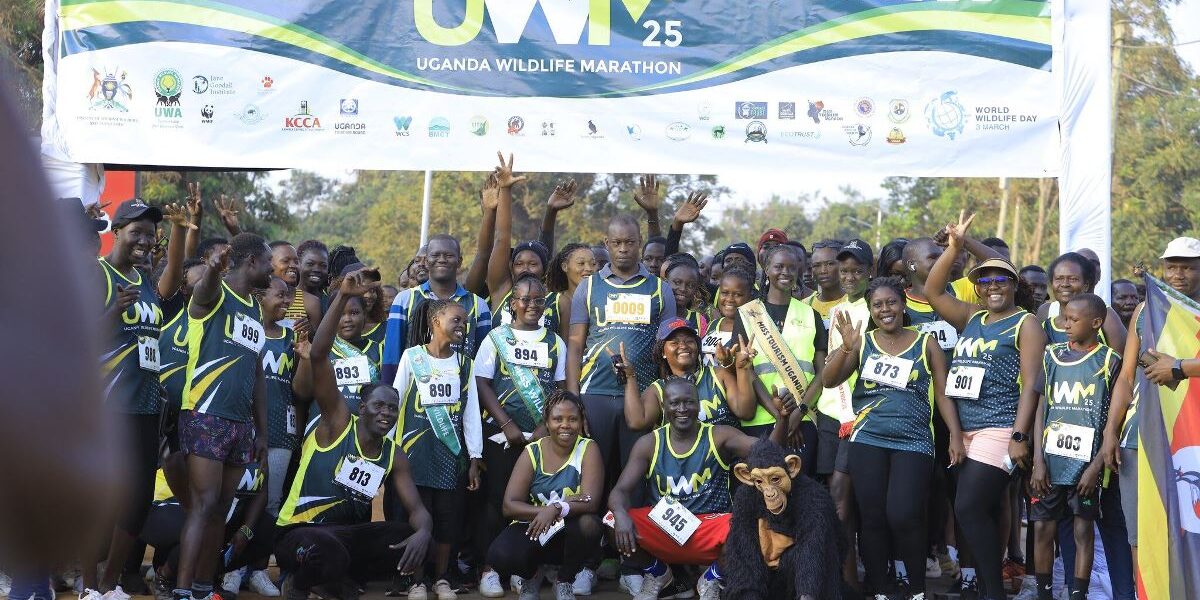 Photograph taken during the Uganda Wildlife Marathon in Akii Bua Stadium in Lira City, Uganda