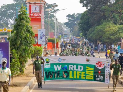 Photograph taken during the celebration of the World Wildlife Day in Lira City, Uganda