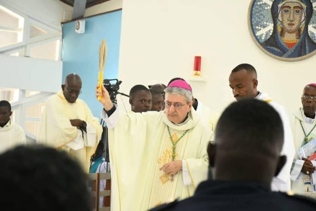 Photograph of Papal Nuncio, His Excellency Luigi Bianco, who led the rededication ceremony of Our Lady of the Snows, Virika Cathedral in Kabarole