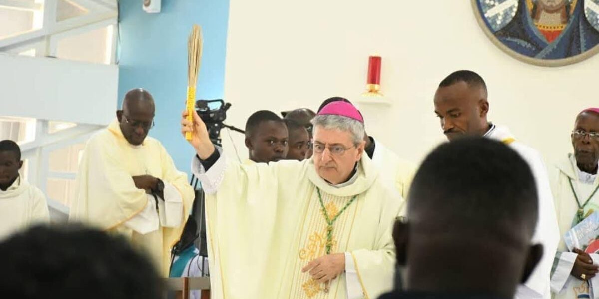 Photograph of Papal Nuncio, His Excellency Luigi Bianco, who led the rededication ceremony of Our Lady of the Snows, Virika Cathedral in Kabarole