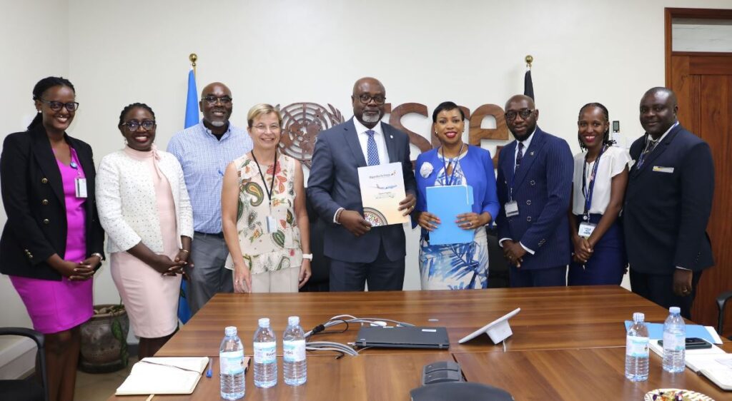 Uganda airlines partners with the UN Regional Service Centre Entebbe (RSCE). This collaboration began two years ago when we received approval from the UN Commercial Air Travel Safety Unit (CATU) to transport UN personnel