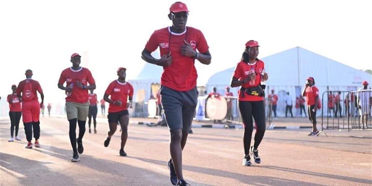 Photograph taken during the Absa Run in Kampala, Uganda