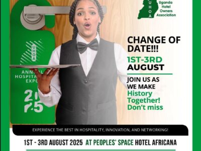 Uganda Hotel Owners Association Announces New Dates for the 2025 Annual Hospitality Expo Uganda Hotel Owners Association Announces New Dates for the 2025 Annual Hospitality Expo