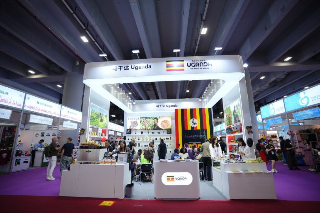 Photograph of Uganda's display at the 137th session of the Canton Fair in Guangzhou, China