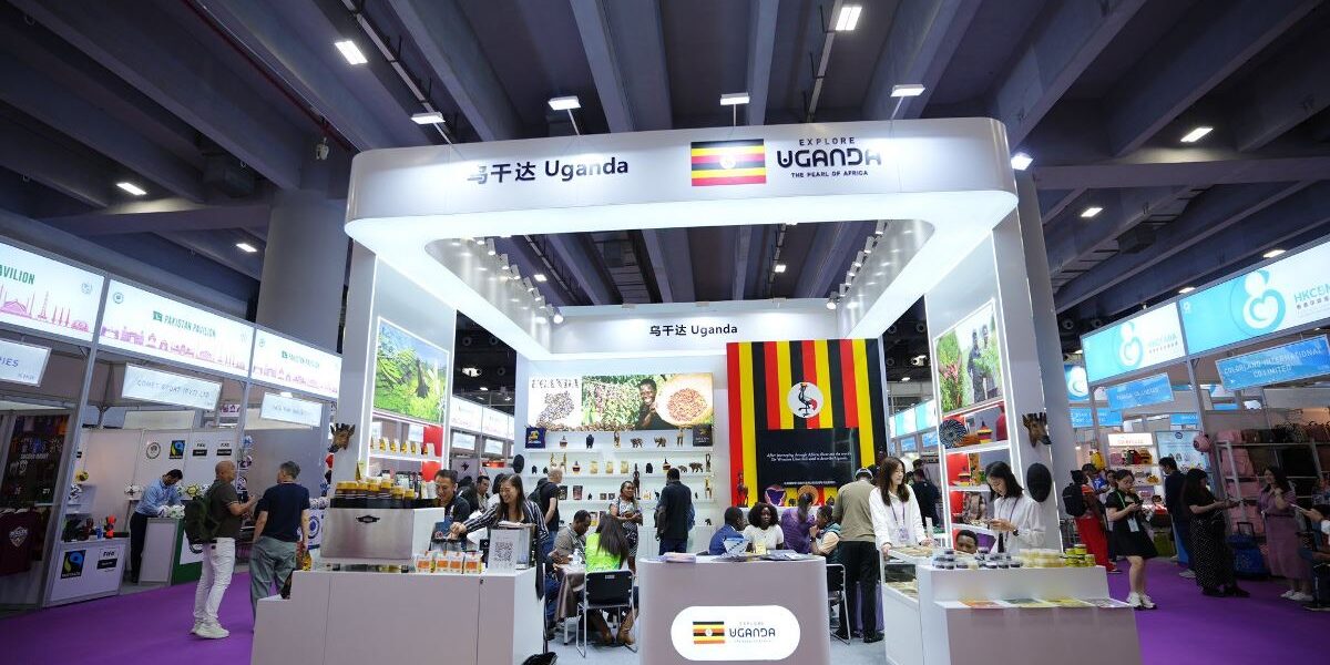 Photograph of Uganda's display at the 137th session of the Canton Fair in Guangzhou, China