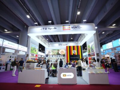 Photograph of Uganda's display at the 137th session of the Canton Fair in Guangzhou, China Photograph of Uganda's display at the 137th session of the Canton Fair in Guangzhou, China