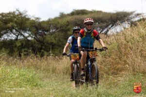 Photograph taken during a cycling tour in Karamoja region, Eastern Uganda