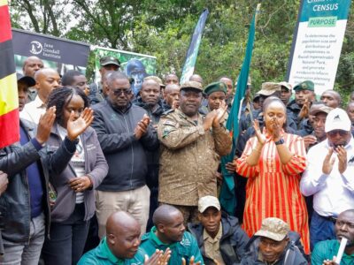 Uganda recently launched the Bwindi-Sarambwe mountain gorilla and inaugural chimpanzee census 2025 at the Institute of Tropical Forest Conservation (ITFC) in Ruhija, Bwindi Impenetrable National Park Uganda recently launched the Bwindi-Sarambwe mountain gorilla and inaugural chimpanzee census 2025 at the Institute of Tropical Forest Conservation (ITFC) in Ruhija, Bwindi Impenetrable National Park