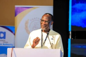 Photograph taken during the 15th International Federation of Air Traffic Safety Electronics Associations (IFATSEA) Africa Regional Meeting at Speke Resort and Convention Centre in Munyonyo, Uganda