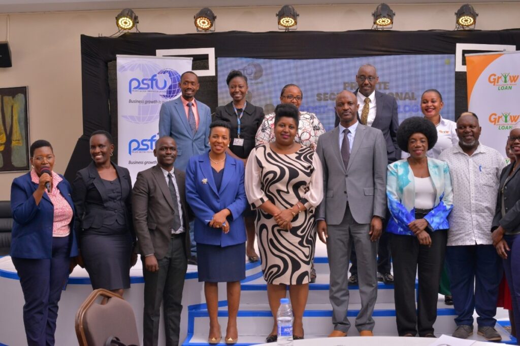 Group photo taken during the Private Sector Foundation Uganda (PSFU) National Post-Budget Dialogue