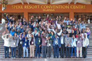 Photograph taken during the 15th International Federation of Air Traffic Safety Electronics Associations (IFATSEA) Africa Regional Meeting at Speke Resort and Convention Centre in Munyonyo, Uganda