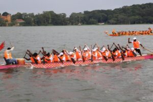 Uganda recently celebrated the Chinese Dragon Boat Festival on Lake Victoria