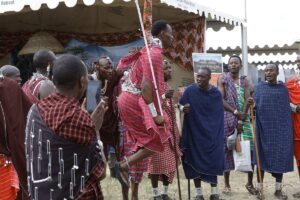 Photograph potraying the Masai Culture taken during the Karibu-Kili Trade Fair in Arusha, Tanzania