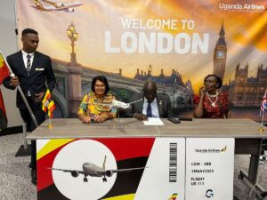 Uganda Airlines celebrated a landmark achievement on May 18th, 2025 as its inaugural flight touched down at London Gatwick Airport, marking the airline's latest expansion into the European market