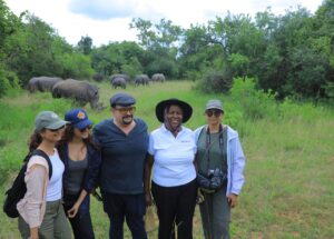 Photograph taken from the Ziwa Rhino Sanctuary in Nakasongola, Uganda during a 10-day familiarization trip organized by the Uganda Tourism Board (UTB) for a group of 10 travel trade professionals from India