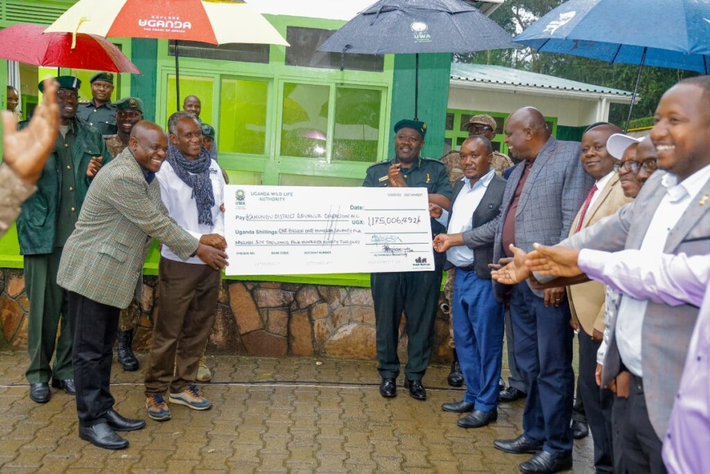 The Uganda Wildlife Authority (UWA) disbursed UGX 2.17 billion (approximately $580,000 USD) to communities neighboring the Bwindi-Mgahinga Conservation Area