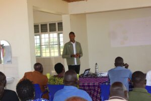 Photograph taken during the launch of the construction of Namoni Lodge in Kidepo Valley National Park in Northeastern Uganda by Kara-Tunga