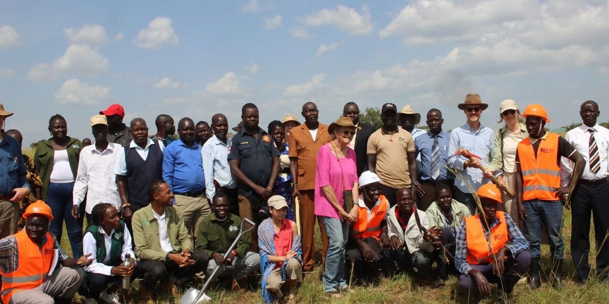 Photograph taken during the launch of the construction of Namoni Lodge in Kidepo Valley National Park in Northeastern Uganda by Kara-Tunga