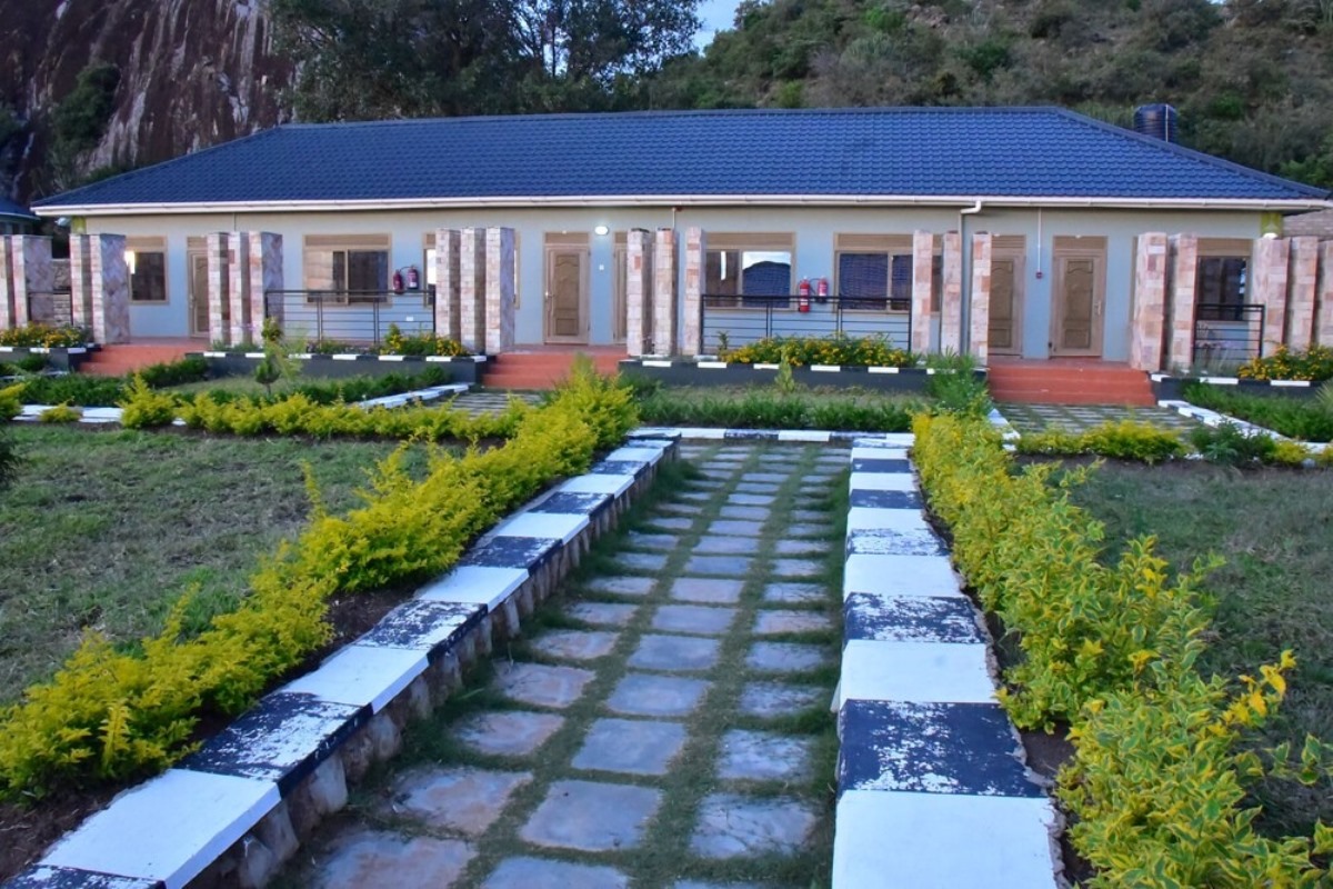 Photograph showing property exterior at Kaabong Resort Hotel in Kotido, Eastern Uganda