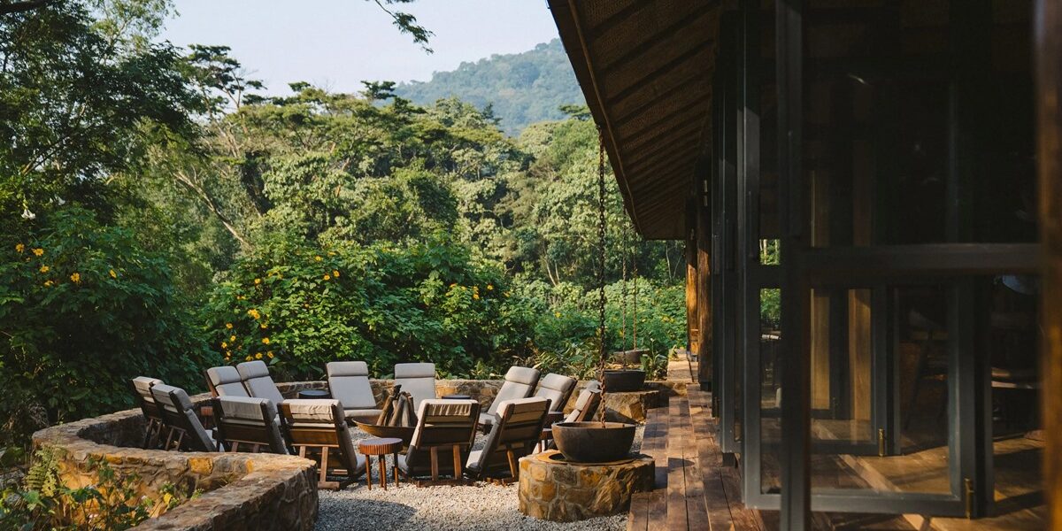 Photograph taken from the Gorilla Forest Lodge in Bwindi Impenetrable National Park in South Western Uganda