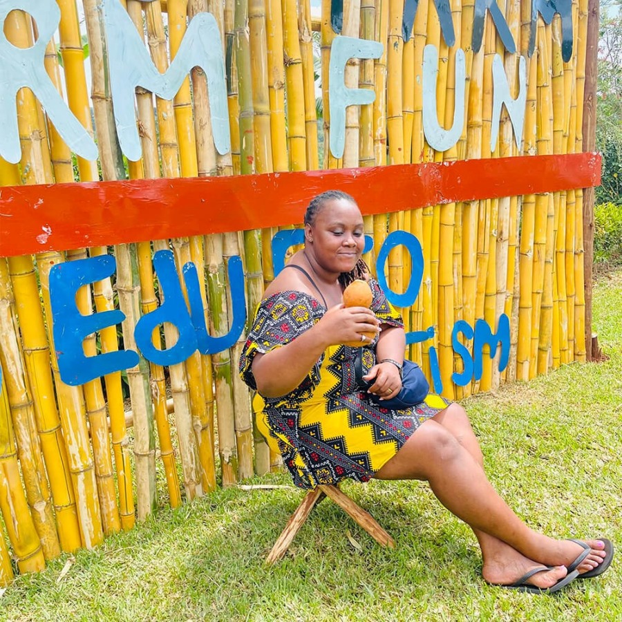 Photograph taken during a farm tour to Kas Farm in Mpigi, Uganda Central Region